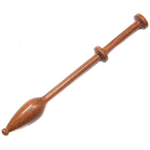Mechelner Klöppel in verschiedenen Hölzern hier in der Holzart 24 Jatoba, zum Klöppeln auf dem Flachkissen in der Klöppelwerktatt erhältlich, Kantklos, Mechelen