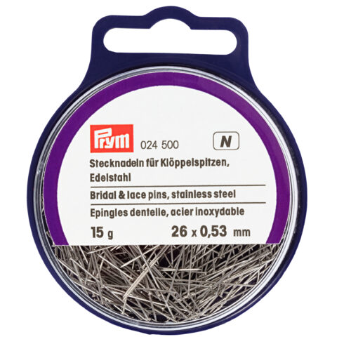 Prym-Lace Pins, 1 Dose mit 15g Nadeln