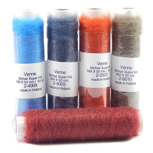 Venne Super Kid Mohair ~ 20 Farben ~ Klöppelwerkstatt, als Konturfaden oder Effektfaden verwendbar, klöppeln, weben