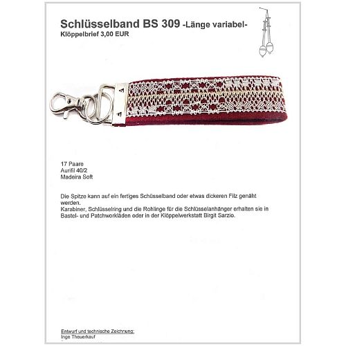 Schlüsselanhänger BS 309 Klöppelbrief