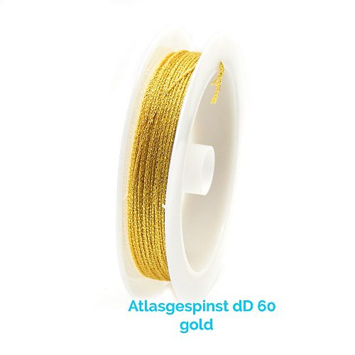 Atlasgespinst dD 60 in Gold 10 m Spule