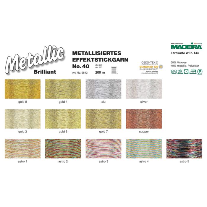 Madeira Metallic No 40 brilliant