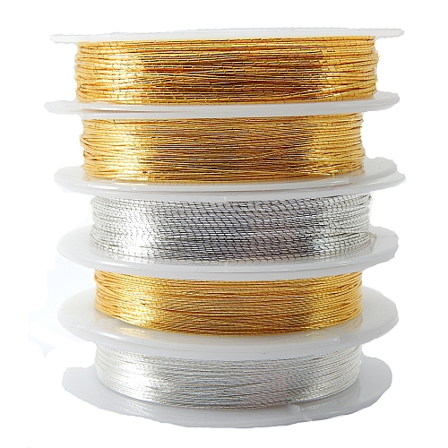 Japan Thread-Lumi 5 und 7 in gold- und silberfarben und 12 in goldfarben