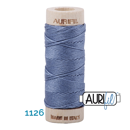 AURIFLOSS-Stickgarn, Farbe 1126 - Klöppelwerkstatt, Minispulen mit 4,3g, teilbares Baumwollgarn zum Sticken, Klöppeln, Nähen, Patchwork, ägyptische Baumwolle