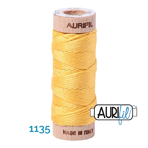 AURIFLOSS-Stickgarn, Farbe 1135 - Klöppelwerkstatt, Minispulen mit 4,3g, teilbares Baumwollgarn zum Sticken, Klöppeln, Nähen, Patchwork, ägyptische Baumwolle