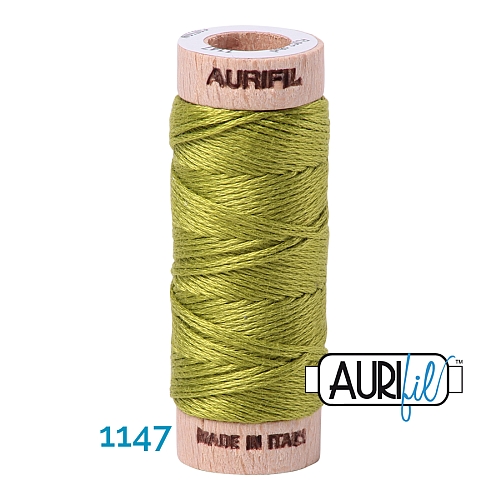 AURIFLOSS-Stickgarn, Farbe 1147 - Klöppelwerkstatt, Minispulen mit 4,3g, teilbares Baumwollgarn zum Sticken, Klöppeln, Nähen, Patchwork, ägyptische Baumwolle