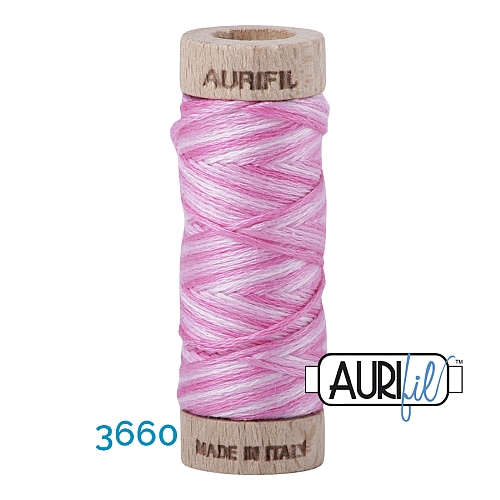 AURIFLOSS-Stickgarn, Farbe 3660 - Klöppelwerkstatt, Minispulen mit 4,3g, teilbares Baumwollgarn zum Sticken, Klöppeln, Nähen, Patchwork, ägyptische Baumwolle