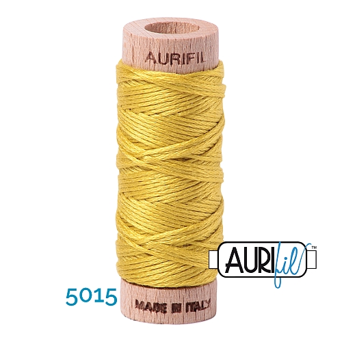 AURIFLOSS-Stickgarn, Farbe 5015 - Klöppelwerkstatt, Minispulen mit 4,3g, teilbares Baumwollgarn zum Sticken, Klöppeln, Nähen, Patchwork, ägyptische Baumwolle