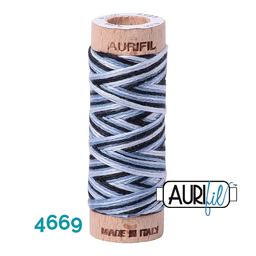 AURIFLOSS-Stickgarn, Farbe 4669 - Klöppelwerkstatt, Minispulen mit 4,3g, teilbares Baumwollgarn zum Sticken, Klöppeln, Nähen, Patchwork, ägyptische Baumwolle