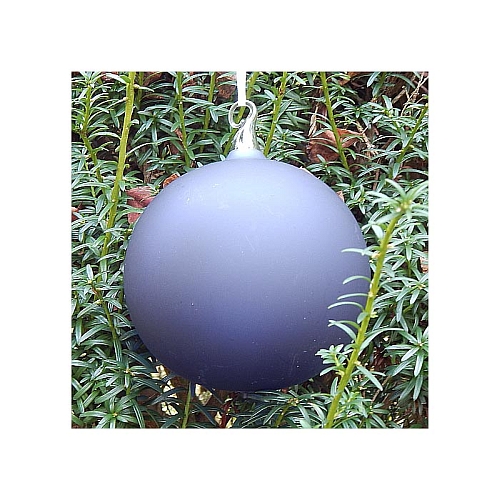 Weihnachtskugel blau d=9cm - in der Klöppelwerkstatt, Mundgeblasenes Glas, blau gefärbt, Durchmesser der Kugel ca. 9 cm, Weihnachten, klöppeln, Christmas