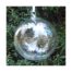 Weihnachtskugel transparent d=10cm - in der Klöppelwerkstatt, Mundgeblasenes Glas, blau gefärbt, Durchmesser der Kugel ca. 12 cm, Weihnachten, klöppeln