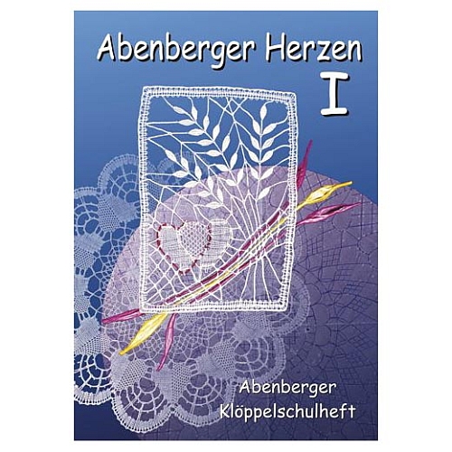 Abenberger Herzen 1 - Klöppelschule Abenberg, Klöppelwerkstatt, Abenberger Herzdeckchen, neu interpretiert. 11 verschiedene Muster, klöppeln