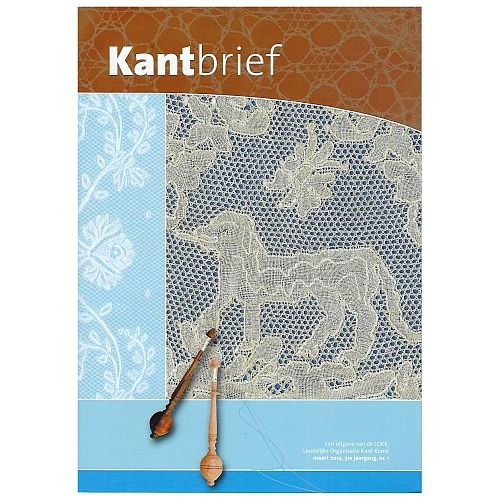 Kantbrief - Klöppelwerkstatt, eine Verbandszeitschrift, herausgegeben von Landelijke Organisatie Kant Kunst NL, verschiedene gebrauchte Hefte, klöppeln, Heft 1-2014