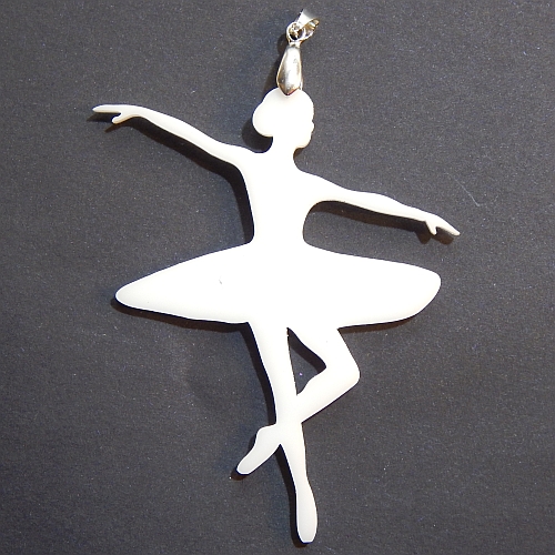 Anhänger Ballerina 2 - Klöppelwerkstatt, klöppeln, Schmuck