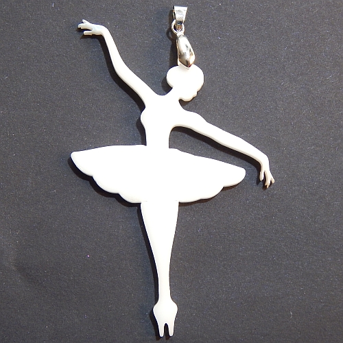 Anhänger Ballerina 4 - Klöppelwerkstatt, klöppeln, Schmuck