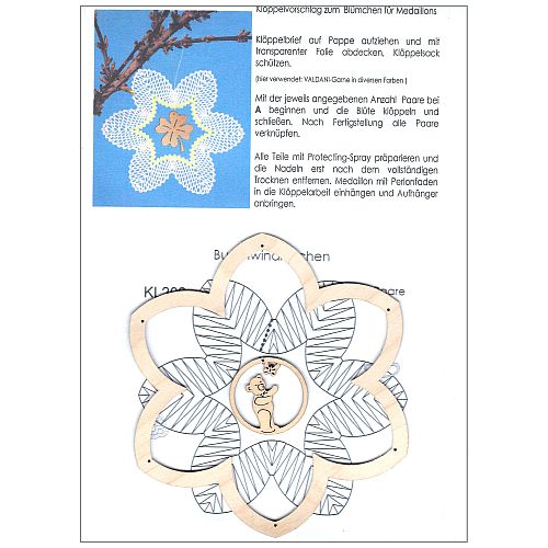 Set Frühlingsschmuck Buschwindröschen- Klöppelwerkstatt, klöppeln im Frühling, Frühlingsstrauß, Ostern, Dekoration
