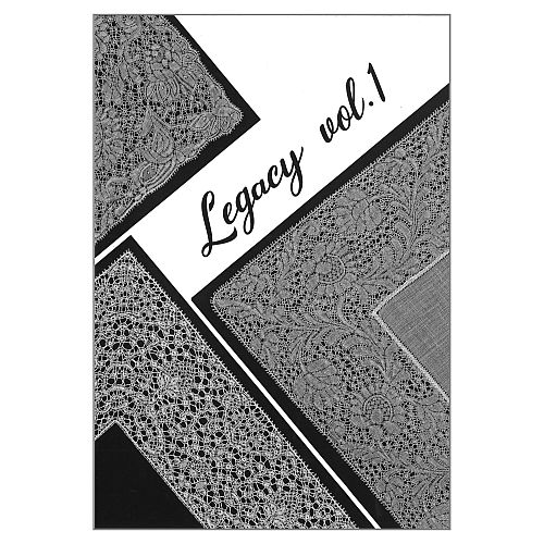 Legacy Vol 1 ~ Kumiko Nakazaki ~ Klöppelwerkstatt, 2 Bogen mit 3 Klöppelbriefe in Binche Spitze, klöppeln, Lace
