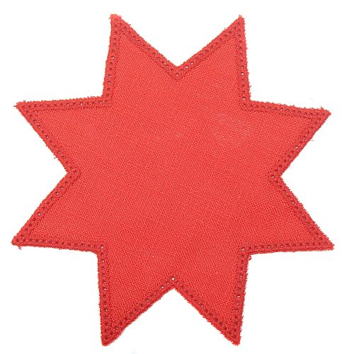 Anhäkelform Stern 20 cm, in der Farbe 954 rot erhältlich in der Klöppelwerkstatt, häkeln, klöppeln, Lochranddeckchen