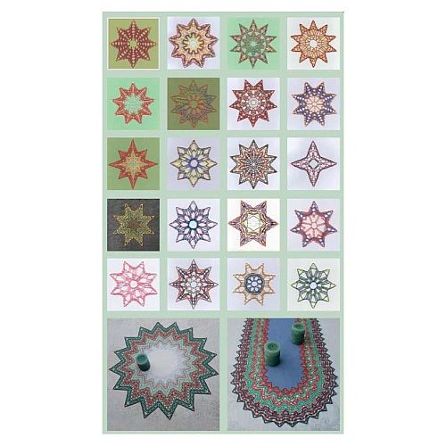 Sternenzauber 2 ~ Christine Mirecki - Klöppelwerkstatt, 46 neue Klöppelmuster für Sterne, inspiriert von der Mailänder Bänderspitze klöppeln, Weihnachten, Sterne