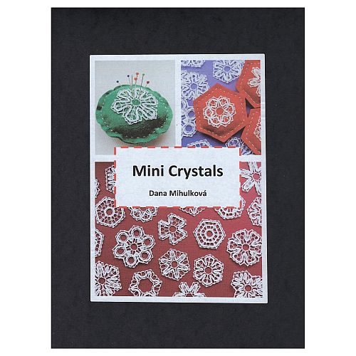 Minikristalle-Mini-Crystals - Dana Mihulkova - Klöppelwerkstatt, Mappe mit 50 Minikristalle in 4-6 cm Durchmesser, 4-7 Paare, Christmas, Tüllspitze, klöppeln, Text in englisch