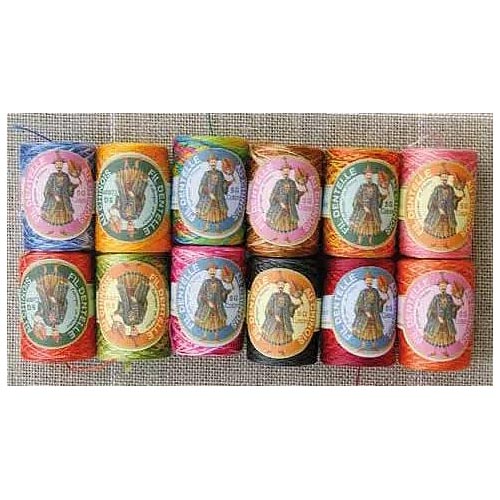 Cocons Calais Set 5 - 12 er Pack - melierte Farben, Klöppelwerkstatt, zu klöppeln, sticken, häkeln, stricken, nähen, quilten, Baumwolle, Baumwollgarn, Klöppelgarn