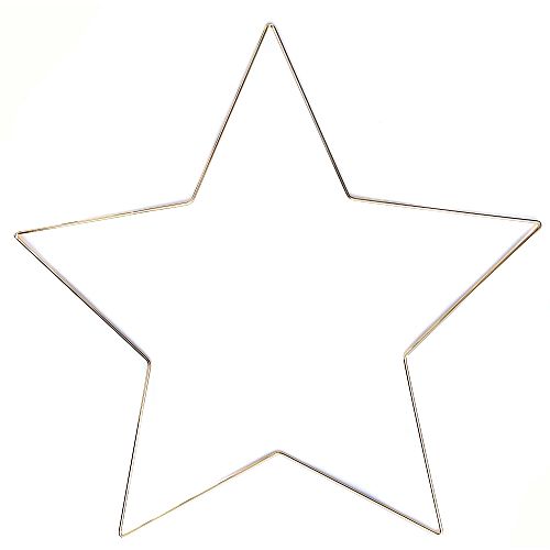 Metallrahmen Sterne vergoldet 5-zack, für die Klöppelbriefe von Marie Luise Prinzhorn, klöppelnKlöppelwerkstatt