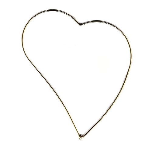 Metallrahmen kleines Herz asymmetrisch - Klöppelwerkstatt, ein kleines Herz zum Valentinstag oder zum Muttertag, klöppeln, Geschenk, Accessoires