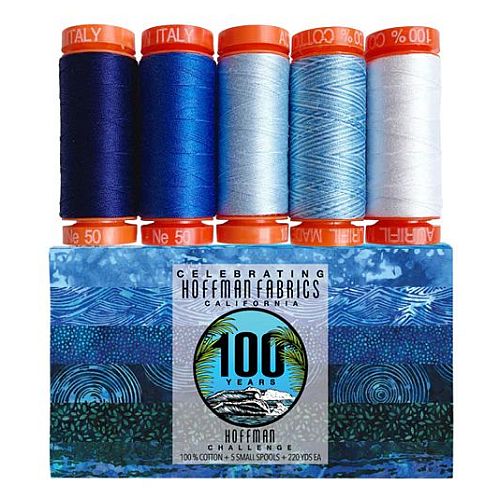 100 Year Hoffman Challenge Bali Batiks - Klöppelwerkstatt 100 Year Hoffman Challenge Bali Batiks by Hoffman Fabrics by Aurifil - Klöppelwerkstatt, Das Set enthält 5 kleine (4,3g) Spulen in 4 Stärken erhältlich, klöppeln, Quilten, Patchwork, nähen, Nadelmalerei