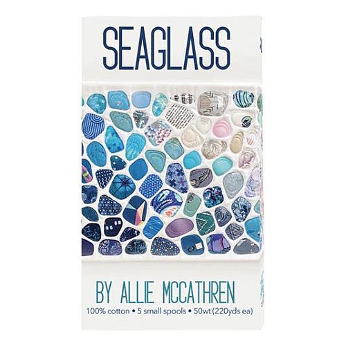 Seeglass by Allie McCathren by Aurifil - Klöppelwerkstatt, Klöppelwerkstatt, Das Set enthält 5 kleine (4,3g) Spulen in 4 Stärken erhältlich, klöppeln, Quilten, Patchwork, nähen, Nadelmalerei