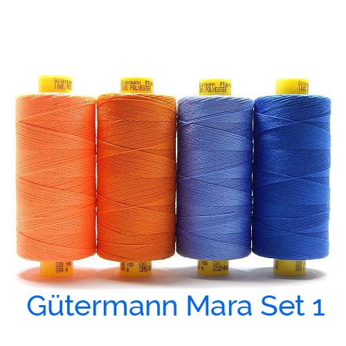 Gütermann Mara 30 - Klöppelwerkstatt, nähen, klöppeln, 4er Set für die Mandalas 2308 und 2309, 100 % Polyester, Gartenobjekte klöppeln