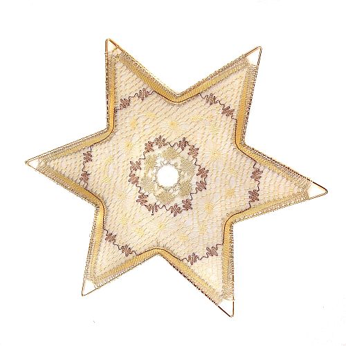 Klöppelbrief Stern 21cm 2402 ~ M.L. Prinzhorn - Klöppelwerkstatt, 21 Paare, empf. Garne: Leinengarn Stärke Nel 60/2, Aurifil 28wt, klöppeln, Weihnachten