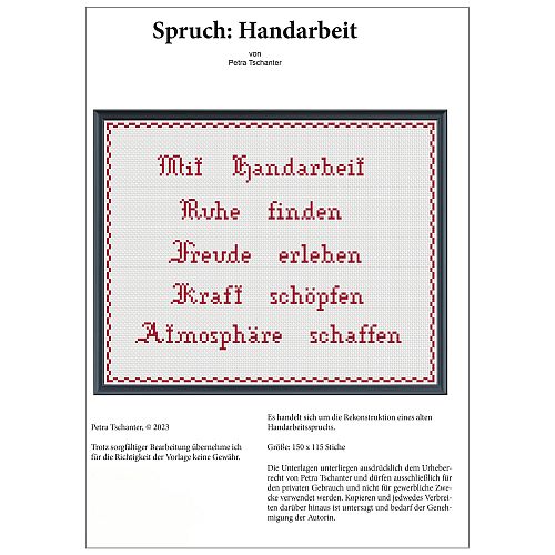 Handarbeit Stickanleitung