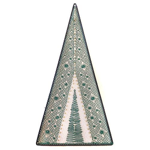 Klöppelbrief Weihnachtsbaum 2324 ~ M.L. Prinzhorn - Klöppelwerkstatt, 24 Paare, empf. Garne: Leinengarn Stärke Nel 50/2, Weihnachten, Christmas, Tannenbaum