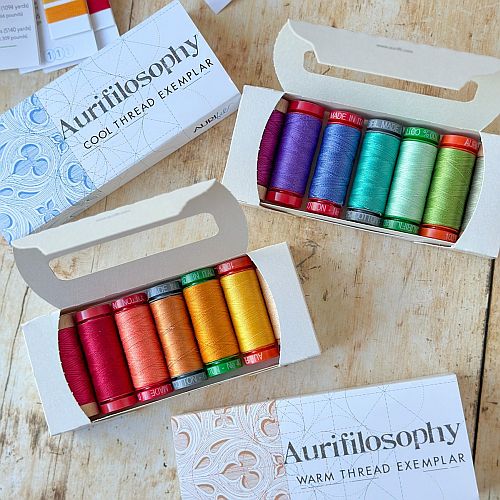 Aurifil-Foundation -Hauskollektionen - Klöppelwerkstatt, ausgewählte Sets in den bekannten Aurifil Stärken und Qualitäten, klöppeln, Sticken, Quilten, Patchwork etc.