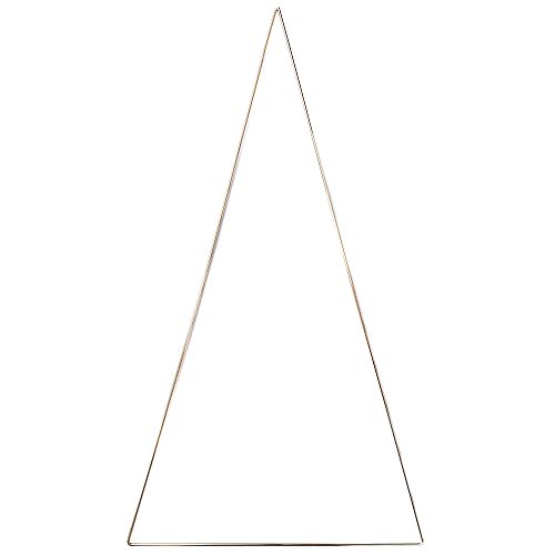 Metallrahmen Weihnachtsbaum 2324 - Klöppelwerkstatt, Drahtrahmen für den Klöppelbrief Baum 2324 von Marie Luise Prinzhorn, Der Metallrahmen ist 2-fach vergoldet und läuft daher nicht an. Größe: 20 x 40 cm