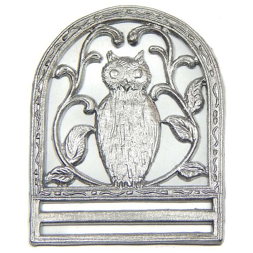 Lesezeichenanhänger ~ 6 verschiedene Motive - hier: Eule, Klöppelwerkstatt, Außenmaße: 3 cm x 4 cm, für geklöppelte oder gestickte Lesezeichen, klöppeln, Lesezeichen