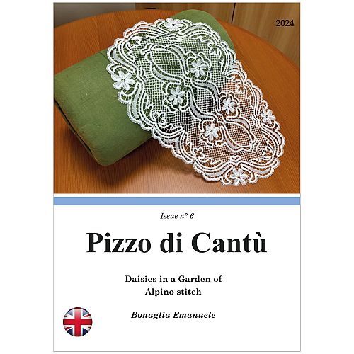 Pizzo di Cantu 6 ~ Emanuele Bonaglia - Klöppelwerkstatt, Cantu Spitze, Bänderspitze klöppeln