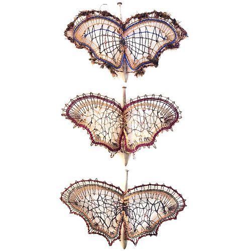 Klöppelbrief Schmetterling 2509 ~ M.L. Prinzhorn - Klöppelwerkstatt, ca.16 Paare, empf. Garne: Leinengarn Stärke Nel 60/2, klöppeln