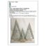 Klöppelbrief Tannenbaum 2508 für die Holzrahmen ~ Marie Luise Prinzhorn, klöppeln, 3 Klöppelbriefe in unterschiedlichen Größen. Tordchon, Weihnachten