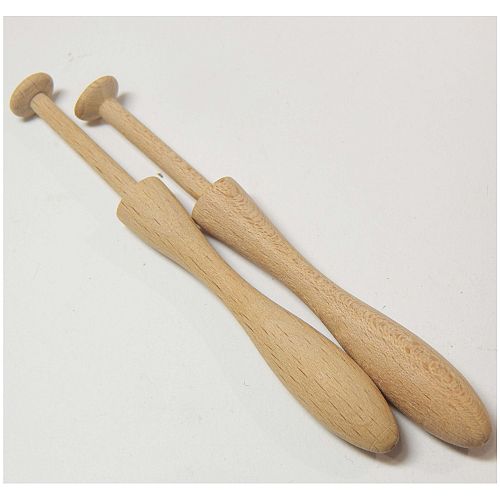 Flachkissenklöppel dänische Form flaches Köpfchen - Second Hand - Köppelwerkstatt, im Kundenauftrag zu verkaufen! sehr schöne, glatte Form