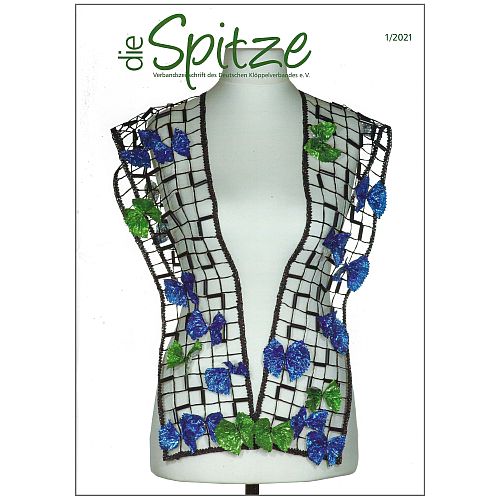Die Spitze - Klöppelwerkstatt, eine Verbandszeitschrift, herausgegeben vom Deutschen Klöppelverband e.V., verschiedene gebrauchte Hefte, klöppeln, Heft 1-2021