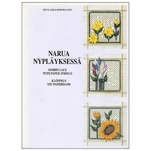 Klöppeln mit Papierband SH ~ Eeva-Liisa Kortelahti - Klöppelwerkstatt, 24 Klöppelmotive, wie Blumen, Engel und Schmetterlinge, für Leinengarn und Papierband, klöppeln