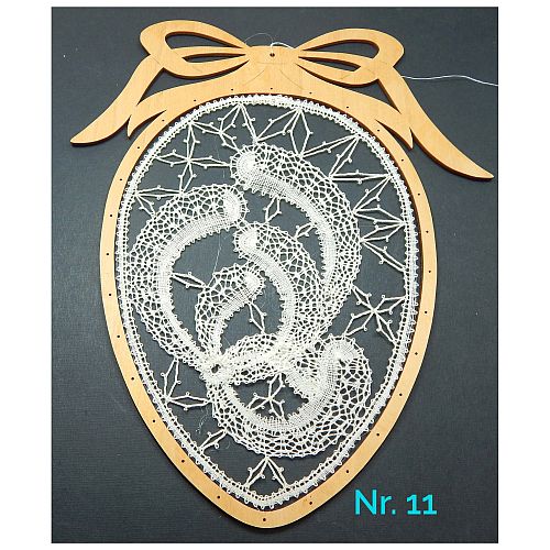 Ostereier - handgeklöppelt - verschiedene Modelle - Second Hand - Klöppelwerkstatt, sehr schön und perfekt geklöppelt, zum Aufhängen, klöppeln, Dekoratin, Ostern und Frühling