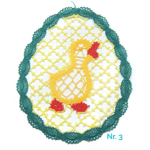 Ostereier - handgeklöppelt - verschiedene Modelle - Second Hand - Klöppelwerkstatt, sehr schön und perfekt geklöppelt, zum Aufhängen