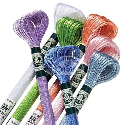 DMC Mouliné Satin - 6-fädiges Glanz-Stickgarn - Klöppelwerkstatt, Das Stickgarn findet überall dort Anwendung, wo besonders starke Glanzeffekte erzielt werden sollen, kreuzstich, sticken, Klöppeln