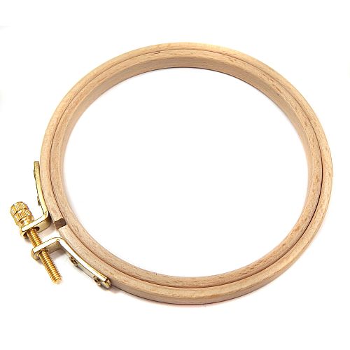 Stickrahmen in 2 Größen SH - Klöppelwerkstatt, 2 verschiedene Modelle aus Buchenholz, Größe: d=13 cm und d=11 cm, sticken