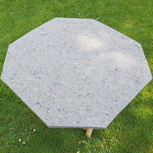 Klöppelplatte 26 SH - d=65cm - Klöppelwerkstatt, Second Hand, Achteckige Filzplatte, 2,5cm dick, zum Selbstbeziehen, klöppeln für Anfänger