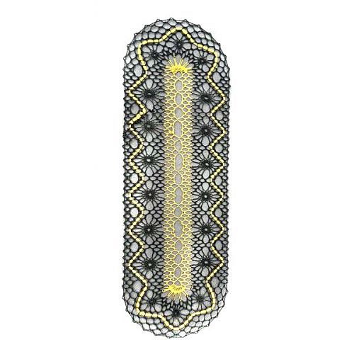 Klöppelbrief Tischband-Schmuck 2605 ~ M.L. Prinzhorn - Klöppelwerkstatt, ca. 14-15 Paare, empf. Garne: Leinengarn Stärke Nel 35/2, klöppeln, Mara Garn
