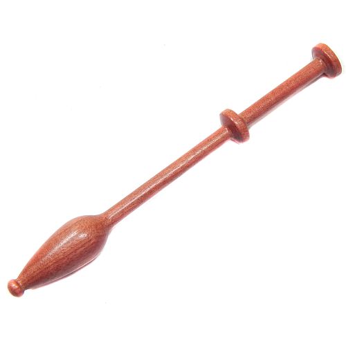 Mechelner Klöppel in verschiedenen Hölzern hier in der Holzart 14 Pink Ivory, zum Klöppeln auf dem Flachkissen in der Klöppelwerktatt erhältlich, Kantklos, Mechelen