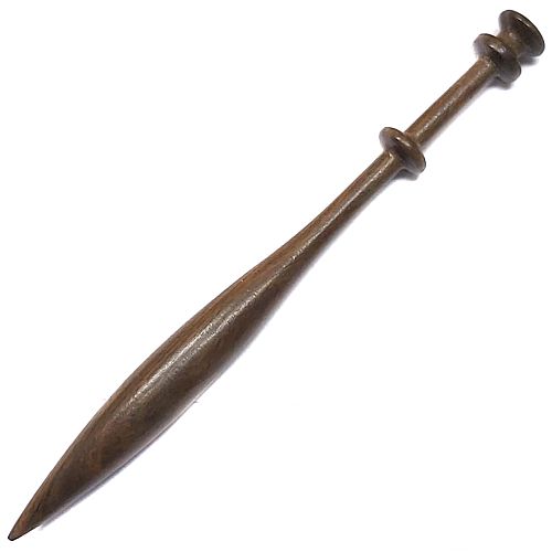 Schweizer Klöppel klein, in der Holzart Pokholz 26 - Klöppelwerkstatt, Zum Klöppeln auf dem Flachkissen, Klöppel, Kantklos, Klos, klöppeln